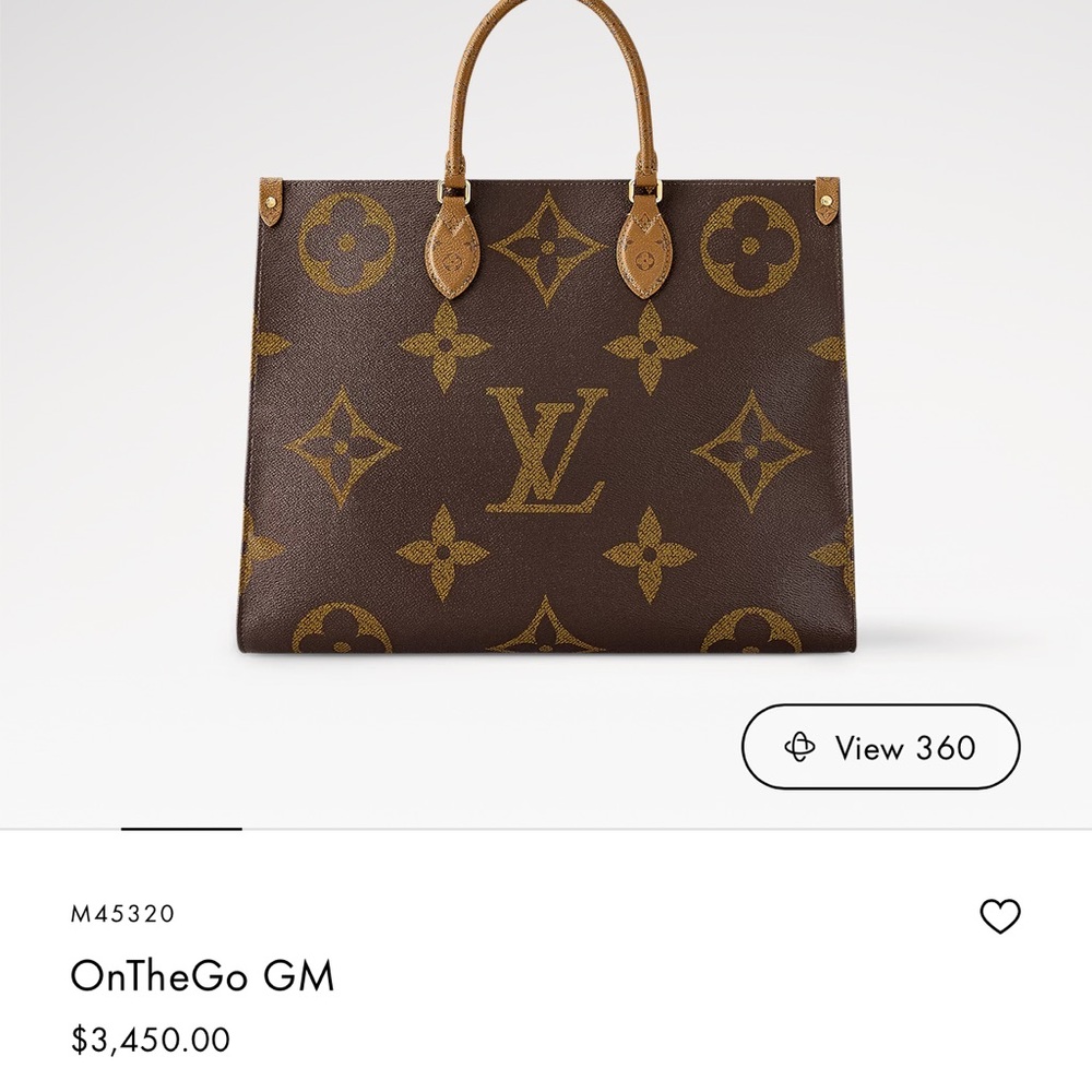 Louis Vuitton Brown Monogram Tote with Tan Handles